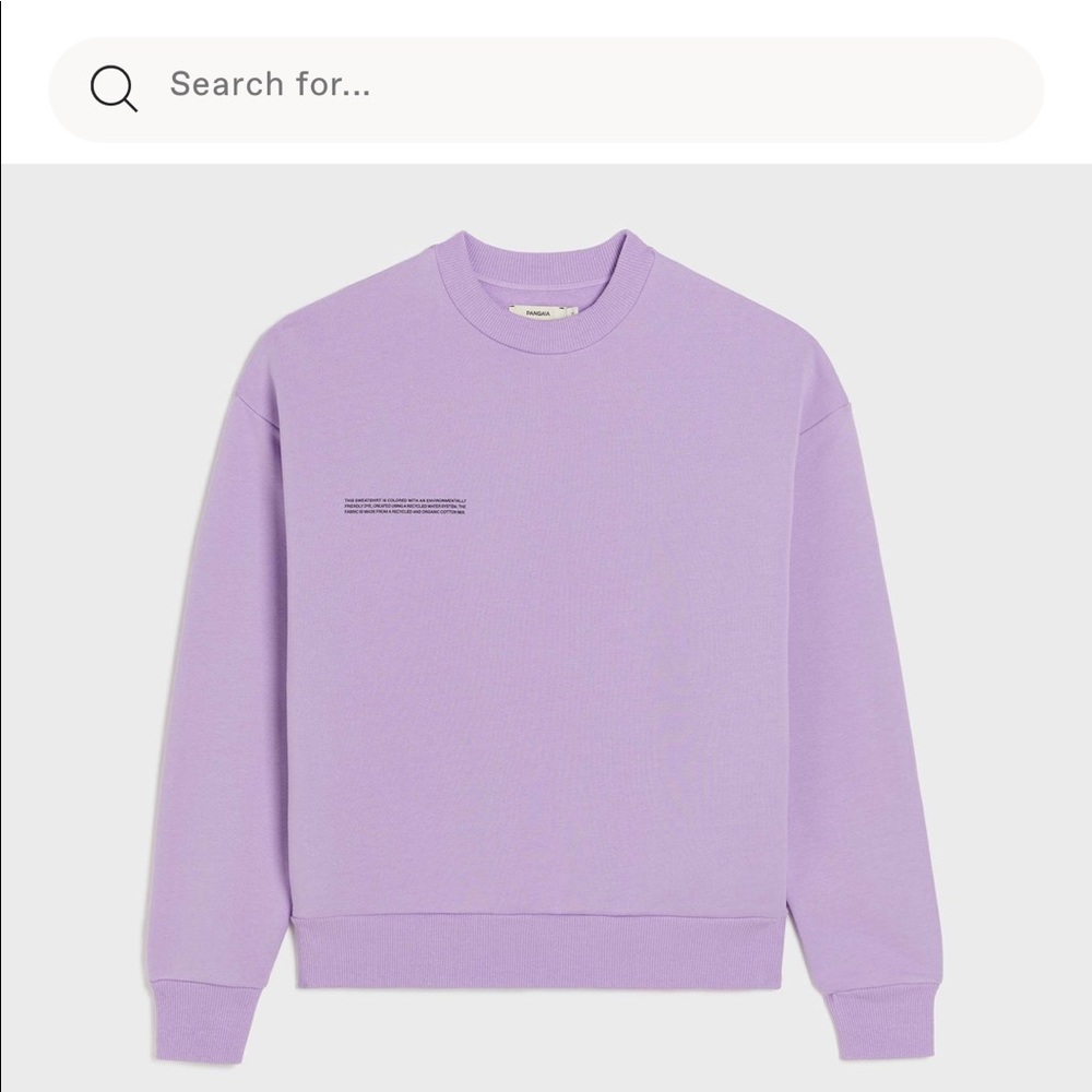 Pangaia Orchid Purple Sweatshirt